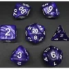 Pack 7 Dados Rol Marmoleado Lavanda Y Blanco