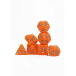 Pack 7 Dados Rol Marmoleado Salmón Y Blanco