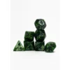 Pack 7 Dados Rol Marmoleado Verde Y Negro