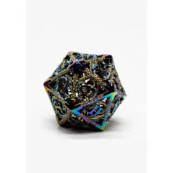 Pack 7 Dados Rol Metálicos D&D Arcoiris