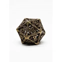 Pack 7 Dados Rol Metálicos D&D Latón