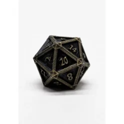 Pack 7 Dados Rol Metálicos D&D Oro