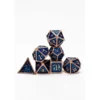 Pack 7 Dados Rol Metálicos D&D Turquesa