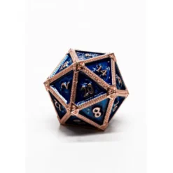 Pack 7 Dados Rol Metálicos D&D Turquesa