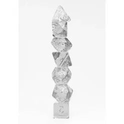 Pack 7 Dados Rol Transparente Blanco