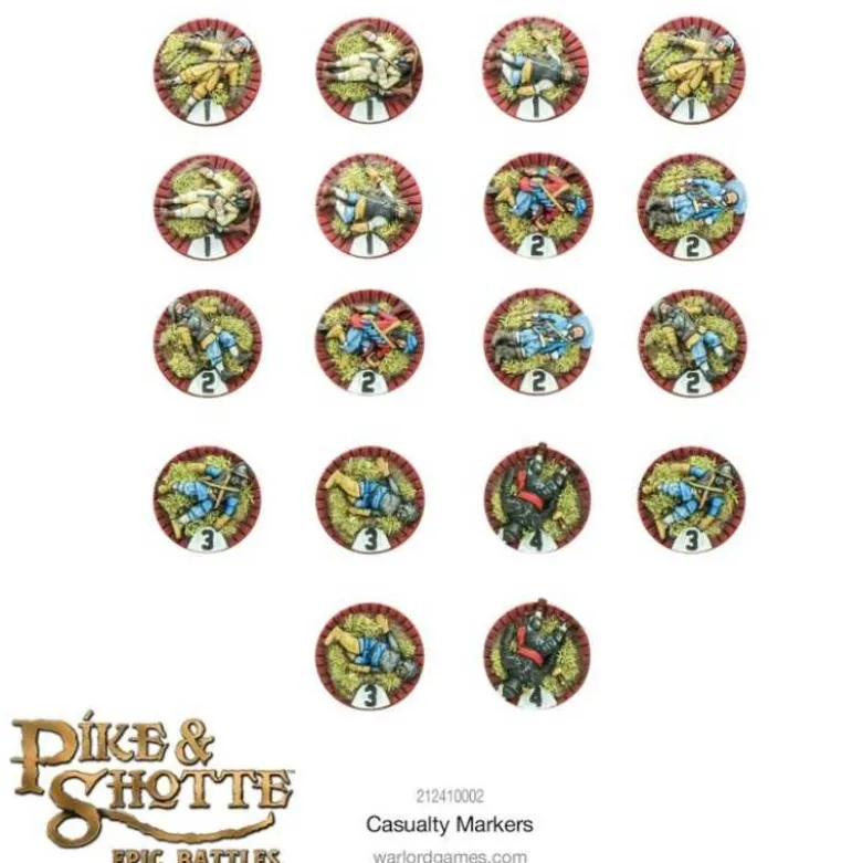 Pike & Shotte Epic Battles - Casualty Markers (Inglés)