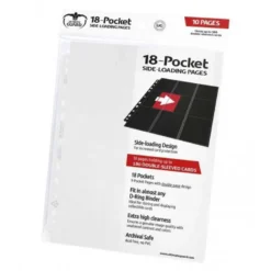 18-Pocket Pages Side-Loading Blanco