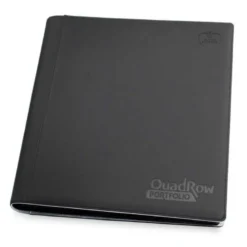 12-Pocket Quadrow Portfolio Carpeta para Cartas Negro