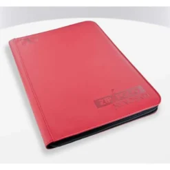 9-Pocket ZipFolio XenoSkin Carpeta para Cartas Rojo