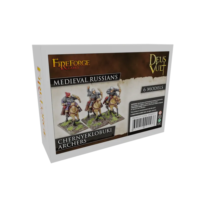Russian Chernyeklobuki Archers (6 Mounted Resin Figures)