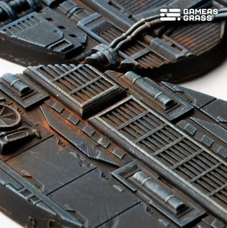 Spaceship Corridor Bases Oval 75mm (x3)