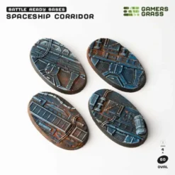 Spaceship Corridor Bases Oval 60mm (x4)