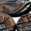 Spaceship Corridor Bases Round 50mm (x3)