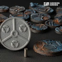 Spaceship Corridor Bases Round 50mm (x3)