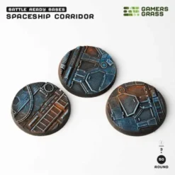 Spaceship Corridor Bases Round 50mm (x3)