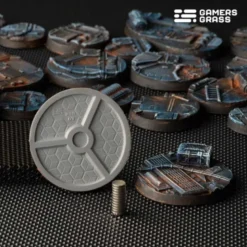 Spaceship Corridor Bases Round 40mm (x5)