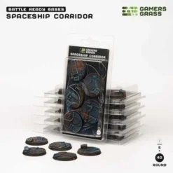 Spaceship Corridor Bases Round 40mm (x5)