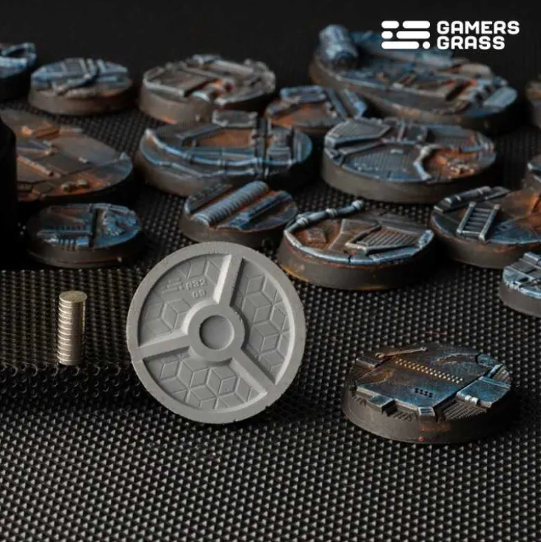 Spaceship Corridor Bases Round 32mm (x8)