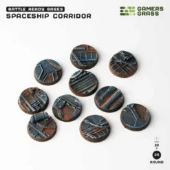 Spaceship Corridor Bases Round 25mm (x10)