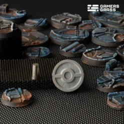 Spaceship Corridor Bases Round 25mm (x10)