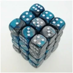 Steel-Teal with White 12 mm (36)