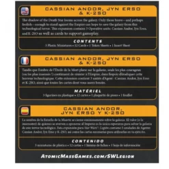 SW Legión: Cassian Andor, Jyn Erso & K-2SO