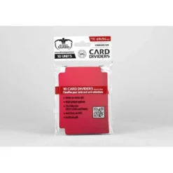 Tarjetas Separadoras para Cartas Tamaño Estándar Rojo (10)