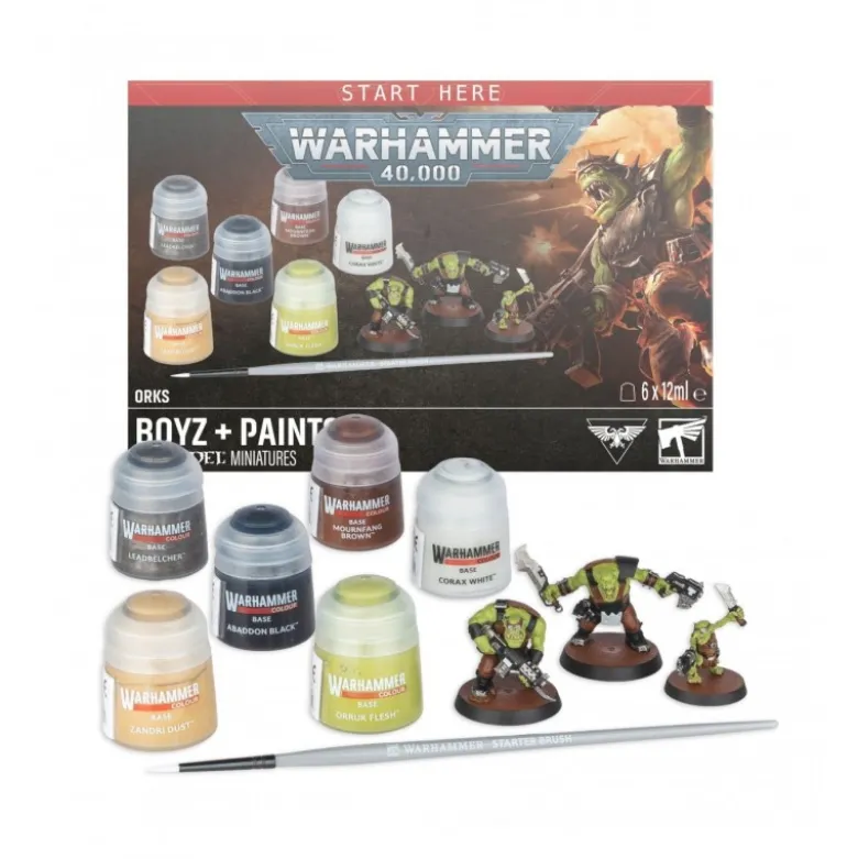 Warhammer 40k Boyz + Paints