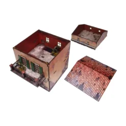 WW2 Italy Balcony House (1) Prepintado [28mm/1:56]
