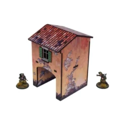 WW2 Italy Gate House (1) Prepintado [28mm/1:56]