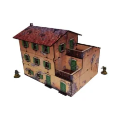 WW2 Italy Large House (1) Prepintado [28mm/1:56]