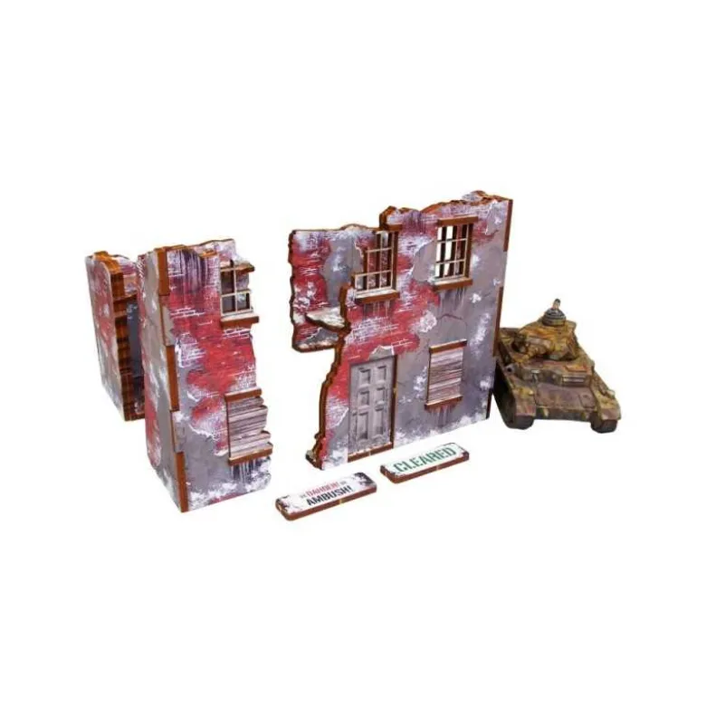 WW2 Normandy Achtung Panzer Winter Ruins 2 (Prepintado)
