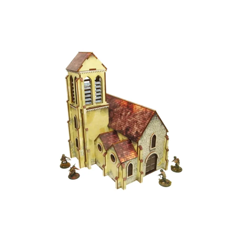 WW2 Normandy Church (Prepintado)
