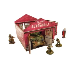 WW2 Normandy Garage w. Petrol Station (Prepintado)