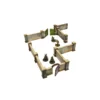 WW2 Normandy Wall w. Gate (high) (Prepintado)