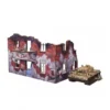 WW2 Ostfront Stalingrad Apartment Block Back (with balcony) (1) (Prepintado) [28mm/1:56]